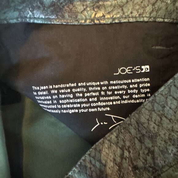 New - Joe’s Scaled Bistro Green Pants Size 28 NWT‎ - MSRP $228 - Picture 6 of 9